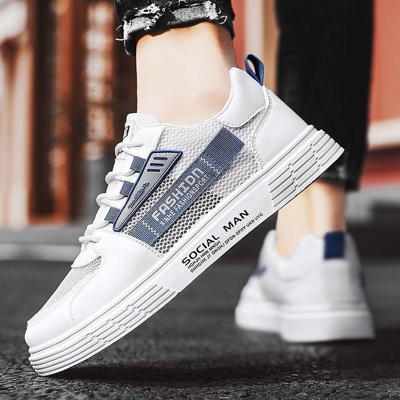 Fashion Men Casual Sport Shoes Breathable Lightweight Sneakers Outdoor Mesh Black Running Shoes Athletic Jogging Tennis Walking Shoes