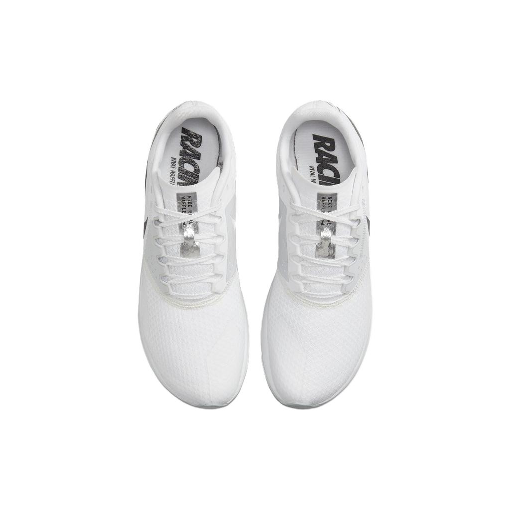 Nike Zoom Rival Waffle 6 White Black Unisex Sneakers Pure-Platinum Metallic-Silver DX7998-100