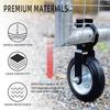 Heavy Duty Farm Gate Caster Rubber Wheel Metal Tube Metal Fence Gate Wheel Black Gate Caster Wheel Chain Link Fence
