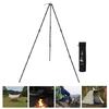 Outdoor Picnic Tripod Adjustable Garden Campfire Folding Hanging Portable Tripod