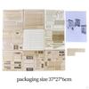 1/35 DIY Assembly Building Model Kits Wooden Puzzle Architecture Scene for Diorama