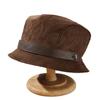 Corduroy Fisherman Cap Warm Dome Hats New Bucket Hat  Autumn Winter