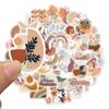 50 Bohemian Style Graffiti Stickers for Decorating Suitcase Notebook Waterproof Stickers