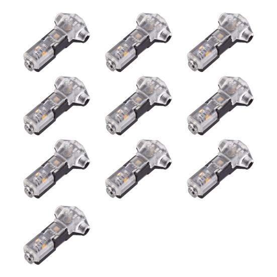 

10/20/30/40/50Pcs T Tap Wire Splice Connectors 3 Way 1 Pin Solderless Low Voltage 10pcs