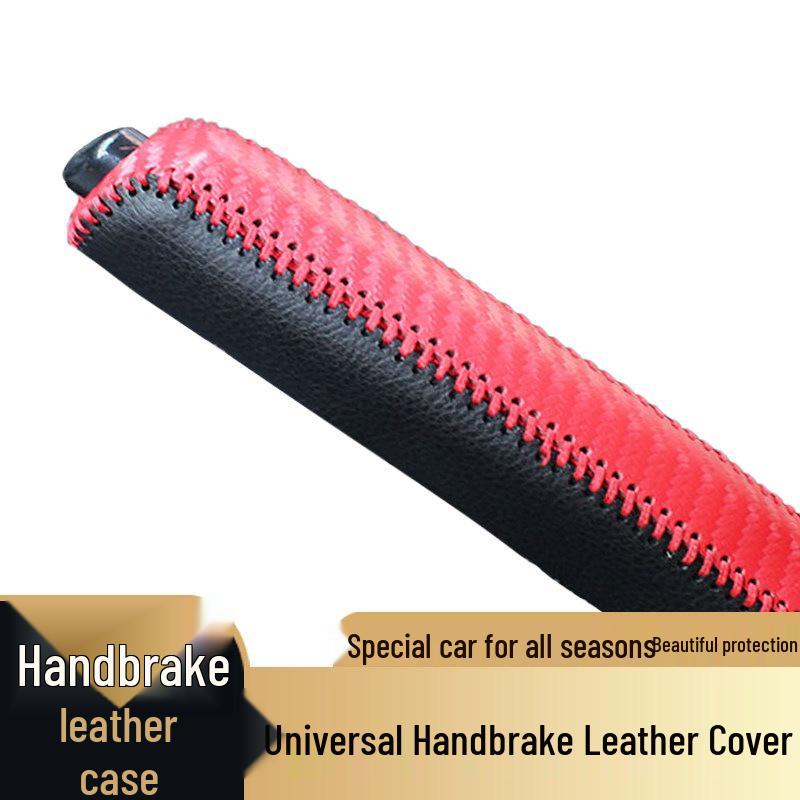 Leather Handbrake Cover for Manual Cars - Interior Decoration and Protection Set