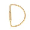 Brass Screw Lock Carabiner Clip Hook Keychain Key Ring DIY Gift