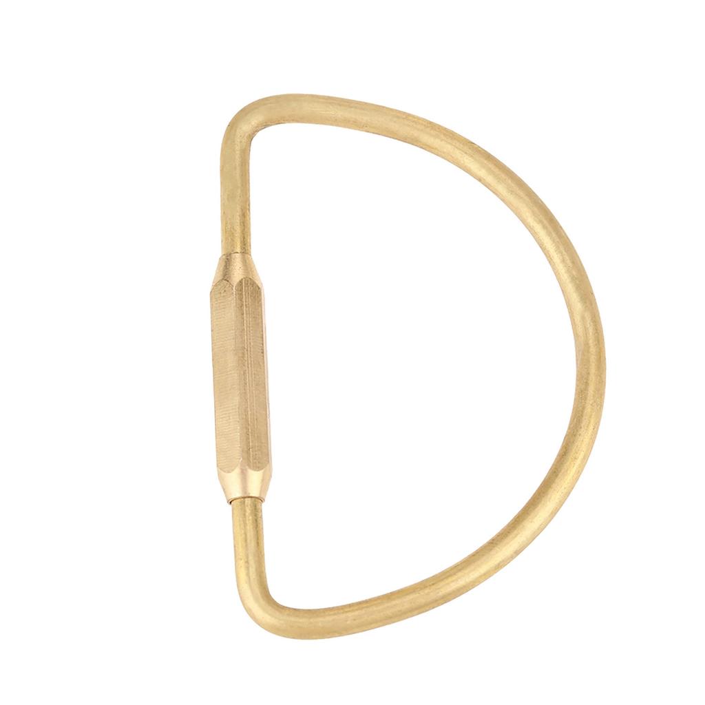 Brass Screw Lock Carabiner Clip Hook Keychain Key Ring DIY Gift