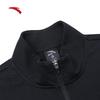 ANTA Unisex Fleece-Lined Stand Collar Knit Sports Jacket