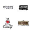 Series Trendy Love Cartoon Brooch Pin Decorative Badge In Eyecatching Colors
