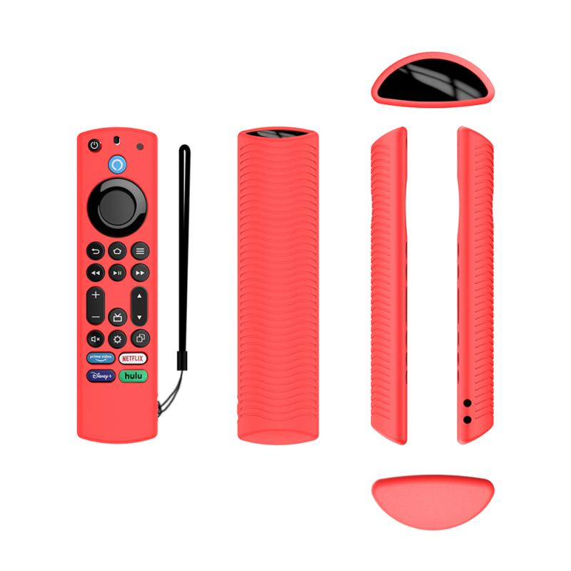 

Силиконовый защитный чехол, совместимый с Amazon Fire Tv Omni Serise/fire Tv 4 Series TV Remote red