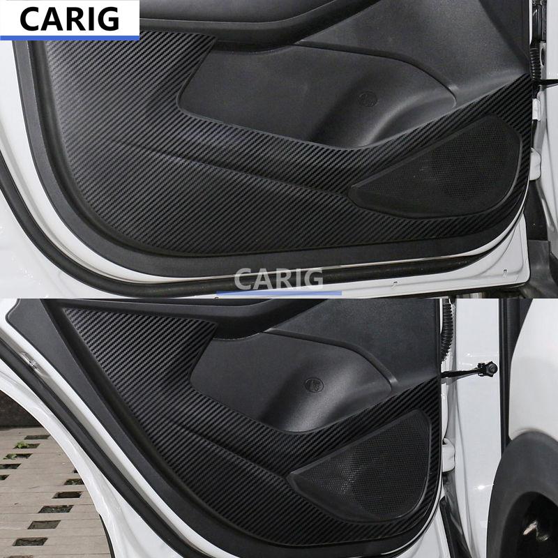 For CHANGAN CS55 PLUS 20-21 Door Anti-kick Sticker Modified Carbon Fiber Pattern Interior Car Film Accessories Modification