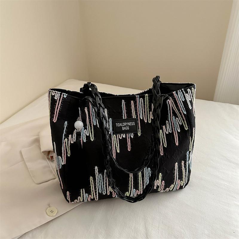 Niche Foreign-style Commuter Bag, Beautiful Casual Tote Large-capacity Bag, Women's 2025 Summer New Personalized Shoulder Armpit Bag