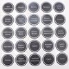 320+ Printed  Jar and Pantry Label Set Chalkboard Round Stickers  Labels
