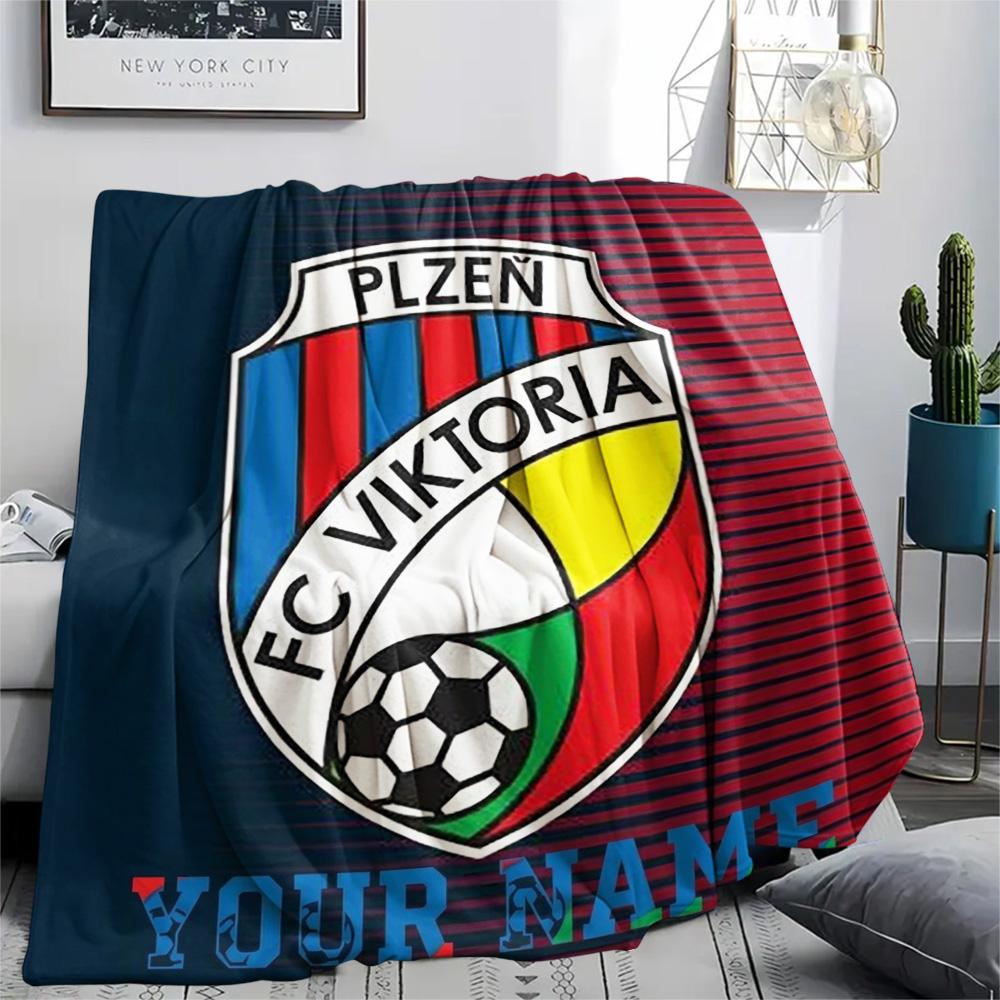 1PC Fc Viktoria Crest Custom Name Patterned Flannel Blanket Suitable For All Seasons For Home Decor Warmth And Comfort Gifts Holiday Present