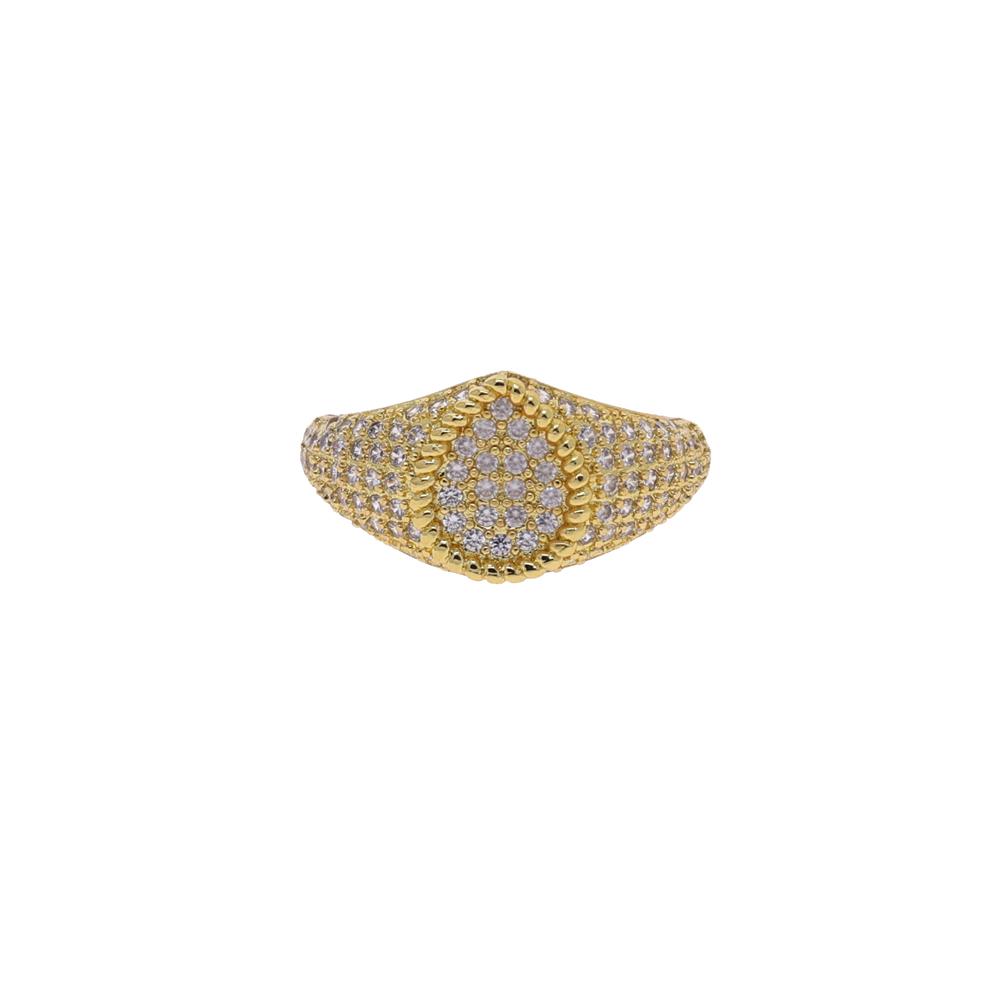 Geometric Shaped Heart Tear Drop Square Micro Paved Sparking Bling 5A CZ Open Size 4 Adjusted Pinky Finger Ring for Women open US size4