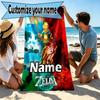 Custom Name Personalized The Legend of Zelda Print Beach Towel, for Trip Camping Beach Party Home Decor, Birthday Gift for Family & Friends