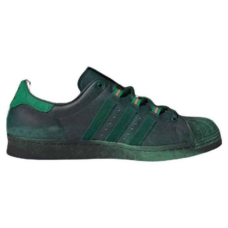 Adidas Originals Han Meilin X  Superstar 80S Snake Leather Low-Top Sneakers Unisex Sneakers Green ID4382