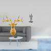 Majestic Deer Knight Wall Sculpture Resin Boho Artwork Vintage Creative Tabletop Ornament Unique