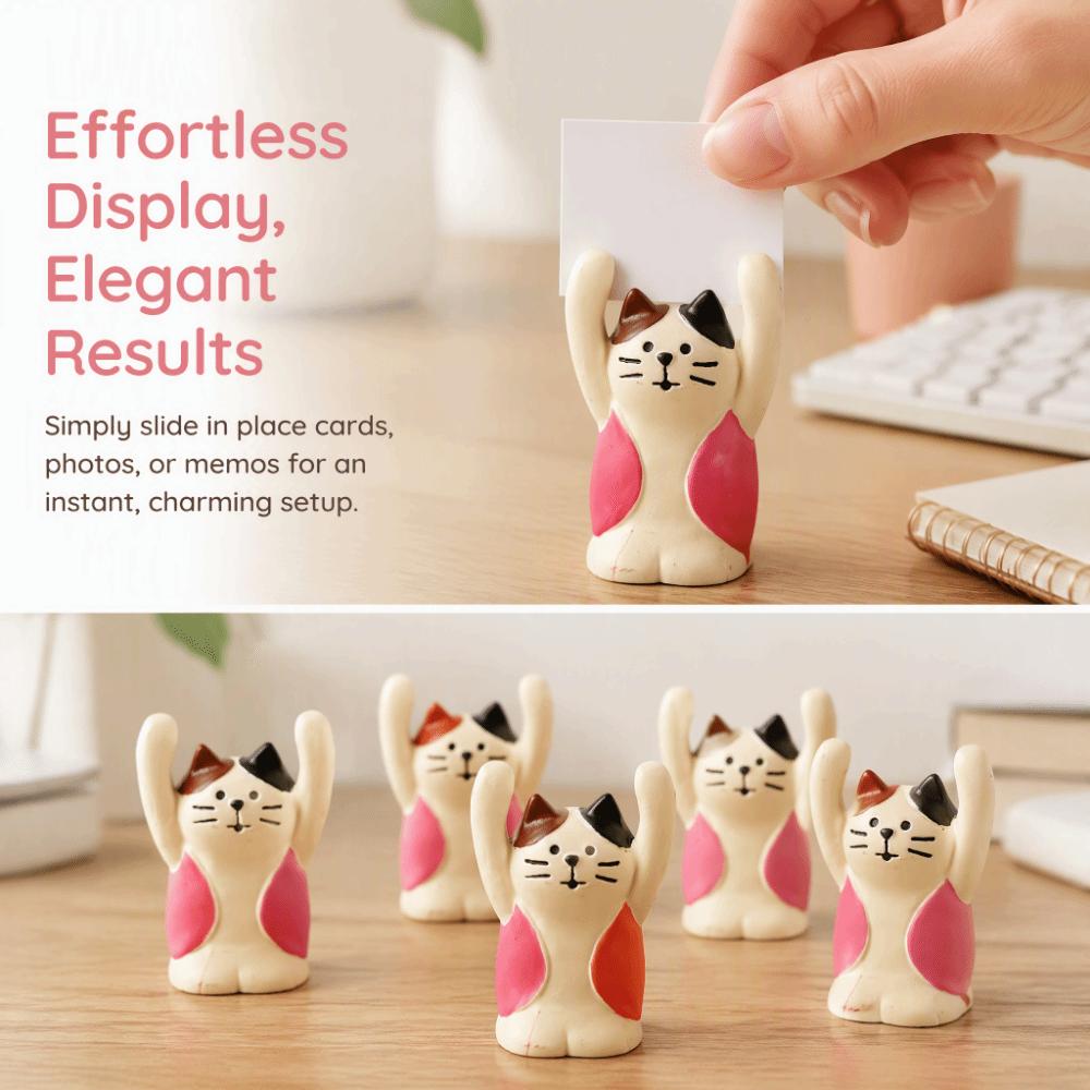 Animal Shaped Table Number Holder Pink Photo Card Stand Decorative Desk Decoration Clip  Office Use