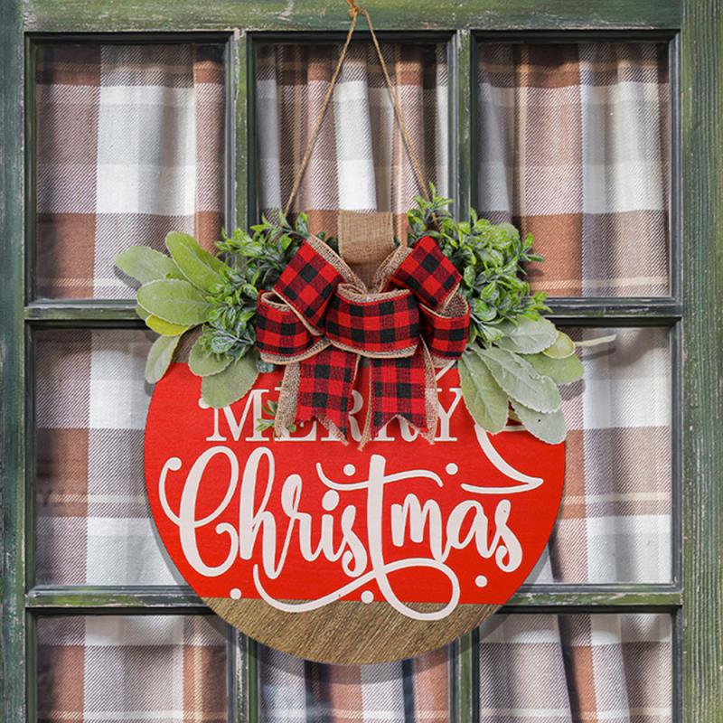 Wreath Reusable Exquisite Details Christmas Decoration Decorative Garland For Front Door Wear-resistant Exquisite Workmanship
