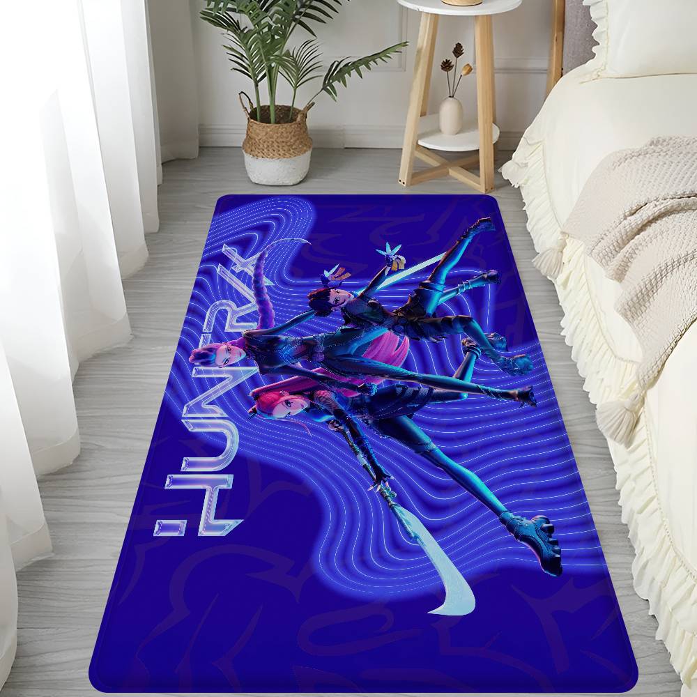 Kpop Dämonenjäger Korea Mädchen Anime Fußmatte INS Stil Weich Schlafzimmer Boden Haus Waschküche Matte Rutschfest Haushalts Teppiche