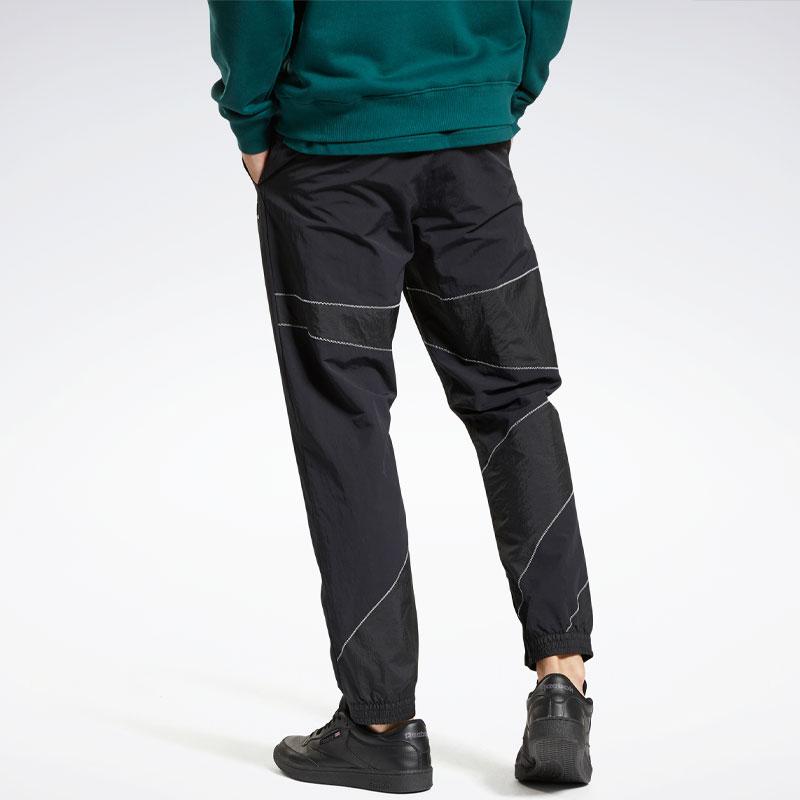 Reebok X Eightyone 81 Woven Vector Logo Print Cuffed Knit Joggers Unisex Joggers Black H45572