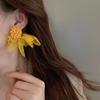 Elegant Retro Lace Flower Earrings - European & American Fashion, High-End Holiday Style for Women