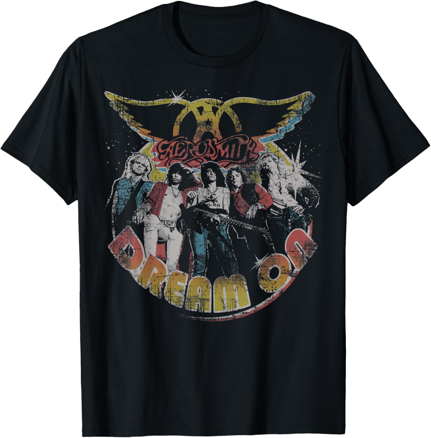 Aerosmith - Футболка с портретом Dream On S разноцветный