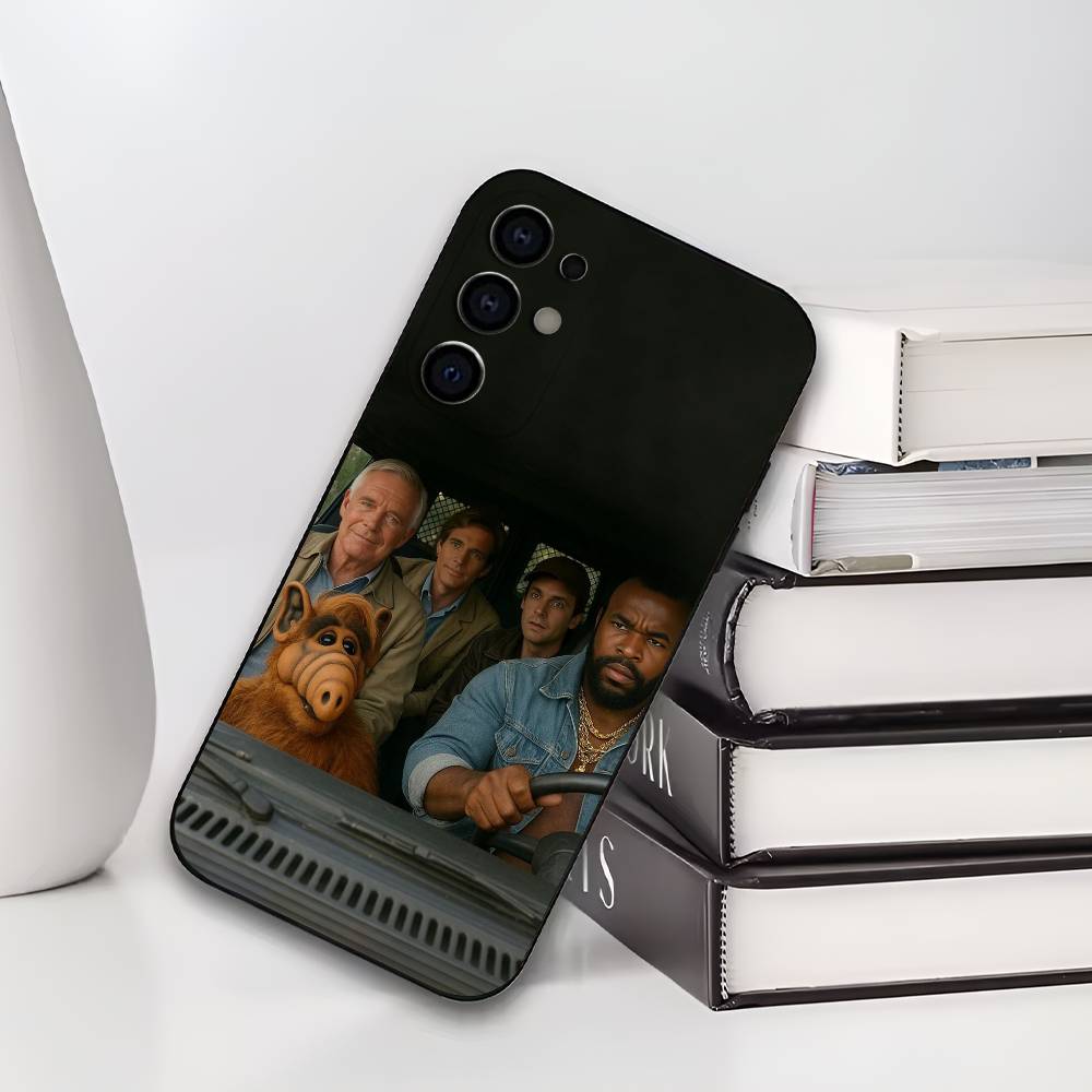 

A-Alf Soft Silicone Black Cover for Samsung S25/S24/S21/S22/S23/S30/Ultra/S20/Plus TV Series Phone Case Samsung S24fe