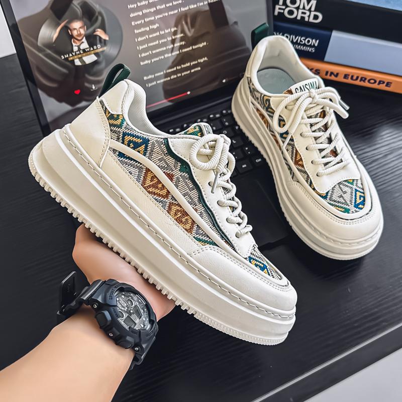 Neue Herren-Skateboardschuhe im klassischen Stil mit niedriger Spitze und dicker Sohle, bequeme Basketball-Sneakers mit weicher Sohle