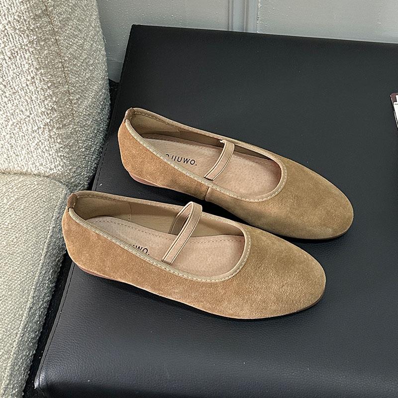 

Модная женская обувь с круглым носком Женские балетки Мягкие модные неглубокие женские туфли Мэри Джейн на плоской подошве Обувь слипоны новые 35