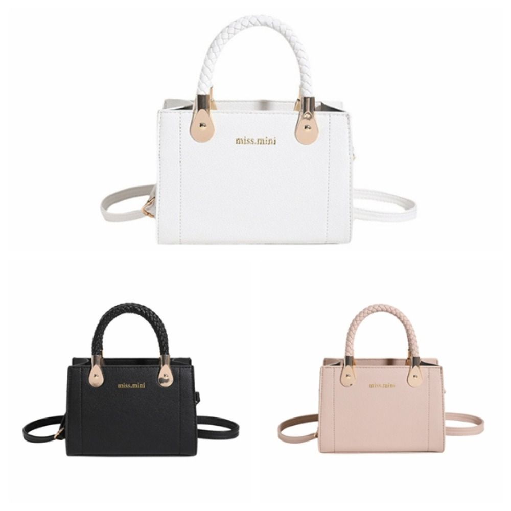 PU Leather Women Shoulder Bag Korean Style Small Square Bag Ladies Mini Crossbody Bag  Girls