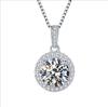 S925 Moissanite Necklace Sterling Silver Niche Design Carat Gift Light Luxury Mozambican Pendant Women
