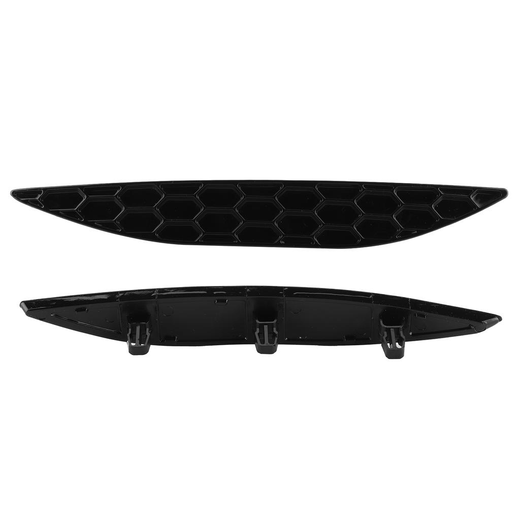 2Pcs Gloss Black Rear Bumper Reflector Delete Set Fit For MK7 R RLine 20132016