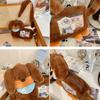 Y2K Dachshund Dog Shoulder Bag PVC Cartoon Ita Bag Daily Transparent Handbag  Women