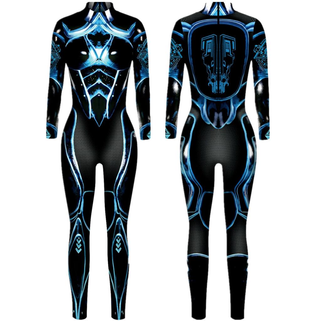 [ChicFlow] Cyberpunk Stil Cosplay Sexy Roboter Kostüm Charakter Cosplay Damen Strumpfhose Perfekt für Halloween Partys!