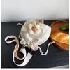 Cute Girl Crossbody Bag Casual Shoulder Bag Women Japanese Minimalist Drawstring Bucket Bag New Floral Design
