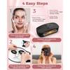 Red Light Therapy Mask for Face, LED Face Mask Light Therapy with Remote, Portable Infrared Light Therapy Skin Care Device with Timer Function