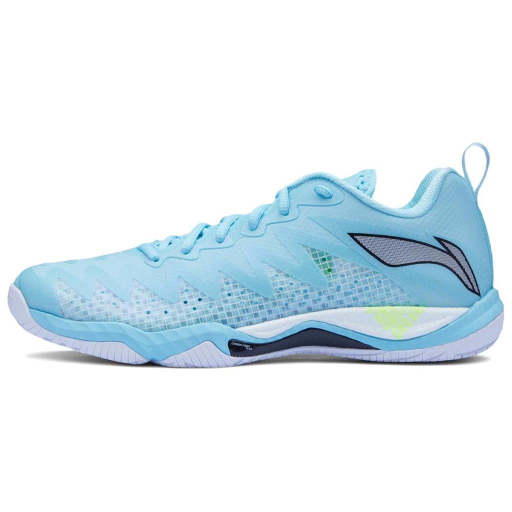 Li Ning Falcon Fashion Versatile Trendy Non-Slip Wear-Resistant Breathable Rebound Low-Top Badminton Shoes Unisex sneaker Blue AYAU007-4