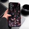 TPU Phone Case For Samsung Galaxy A57 A17 A16 A56 A37 A36 A55 A15 A36 5G S26 S25 Ultra S24 FE Pink Cherry Blossom Printed Cover
