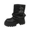 Boots Women's Short Boots 2025 New Summer Trend Retro Handsome Versatile Small Thick-soled Fried Street Trousers Boots