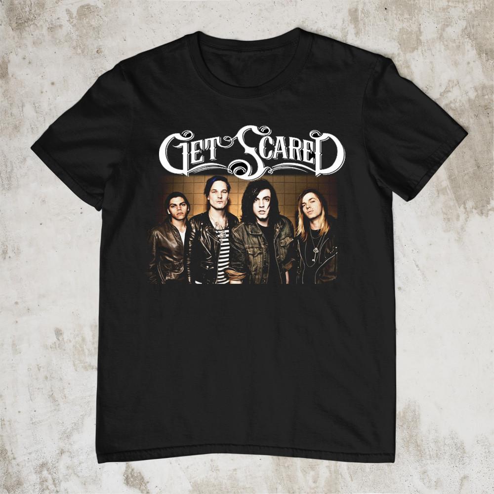 NEW Get scared band Member Unisex Black All Size Gift Shirt DO614 Unisex T-Shirt XXL
