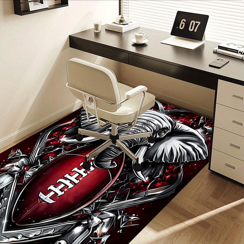 Elephant Football Chair Mat Office Carpet for Home Decor, Sofa Rug, Gift for Any Room
