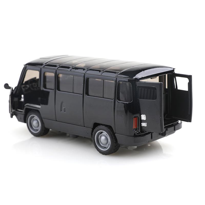 1/36 UAZ Travelers Bus in Lega Modello di Auto Giocattolo in Metallo pressofuso Veicoli per Tour Cittadino del Traffico Modello di Auto Simulazione Pull Back Regalo per Bambini