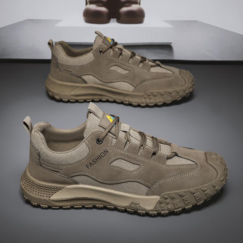 Men'S Shoes New Spring Construction Site Work Anti Slip Wear-Resistant Lightweight Soft Sole Sports Work Safety Shoes