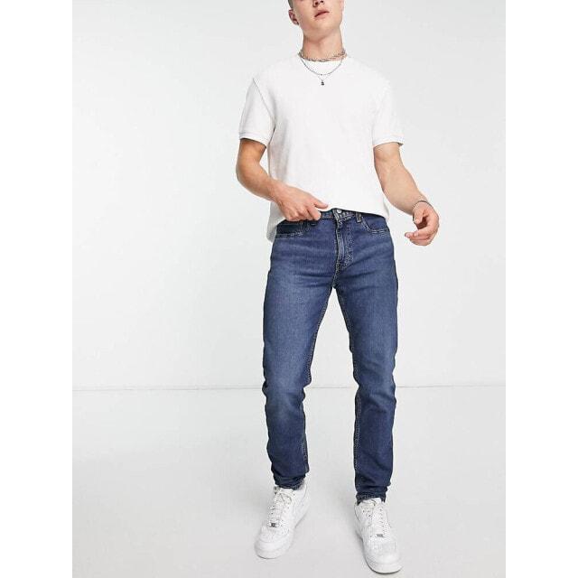 

Узкие зауженные джинсы Levi s 512 темно-синего цвета