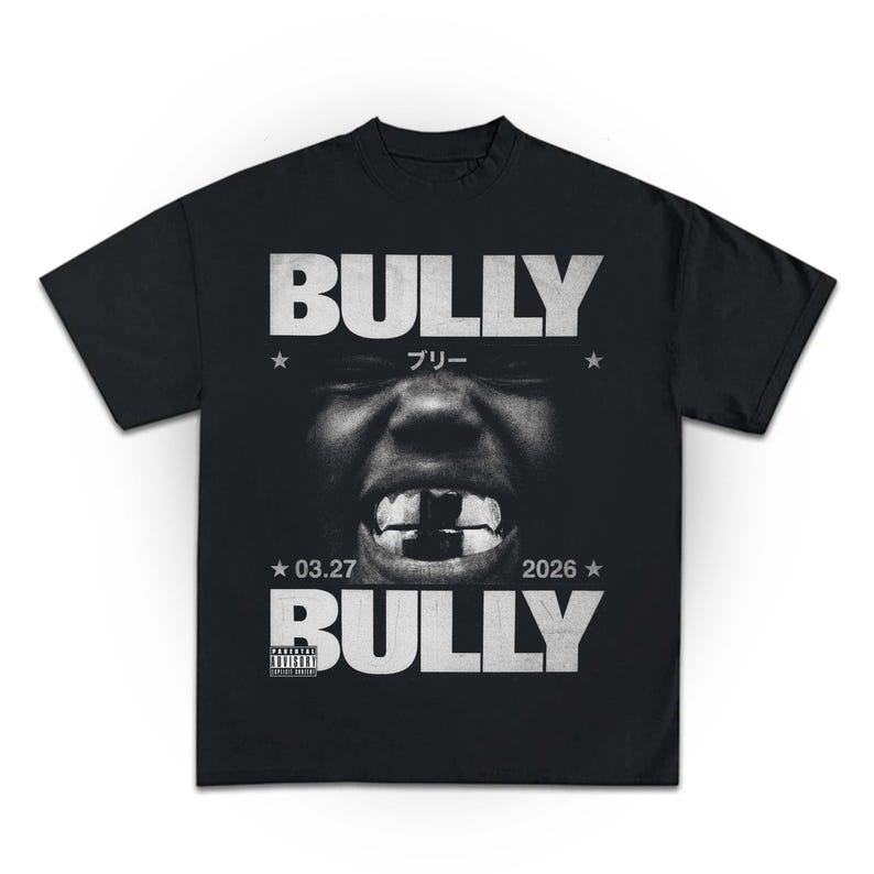 Kanye West Bully Graphic Tee, Unisex T-Shirt, Hip Hop Rap Music, Colorized Bully Album Cover XL