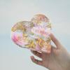 Poppy Crystal Epoxy Resin Heart-Shaped Aroma Tree Memorial Plaque Silicone Mold.