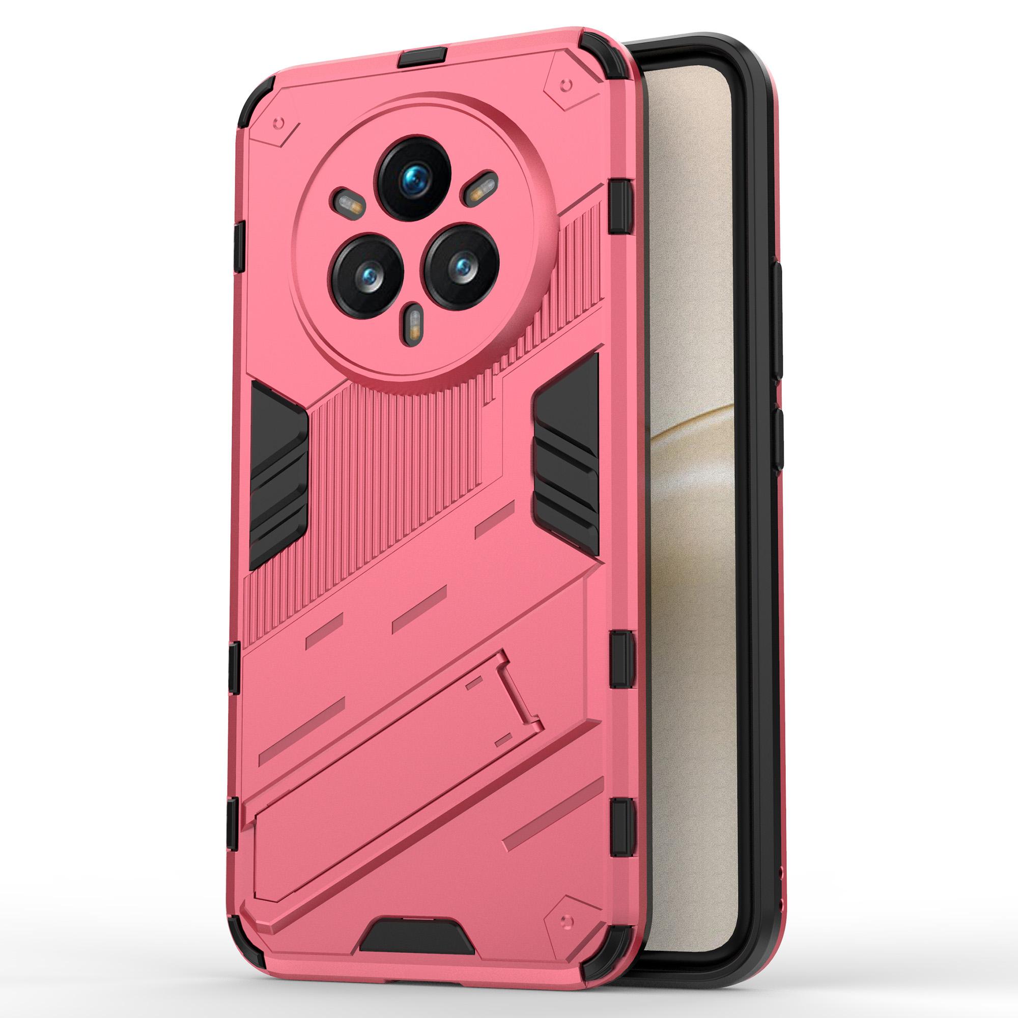 

Для Realme 14 Pro+ 5G Чохол PC+TPU Протиударний Чохол для Телефону з Підставкою Rose