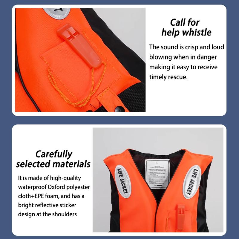 Emergency Flood Control Life Jackets For Adults And Children High Buoyancy Fishing Professional Boat Foam Life Vests Buoyancy Ve